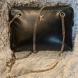 Paloma Picasso Black Leather  Bag